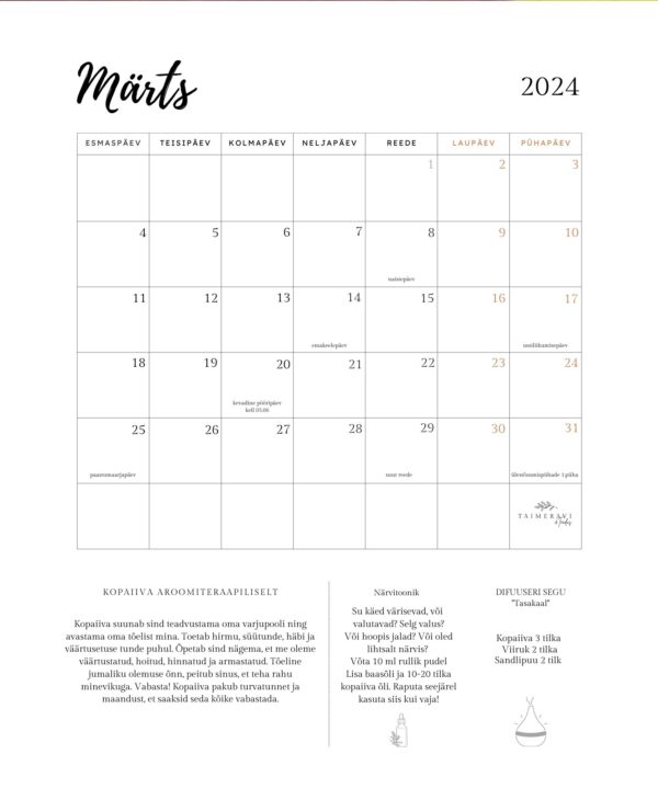 Eeterlike õlide kalender 2024 - Image 6