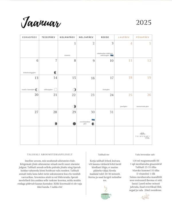 Eeterlike õlide kalender 2025 - Image 3