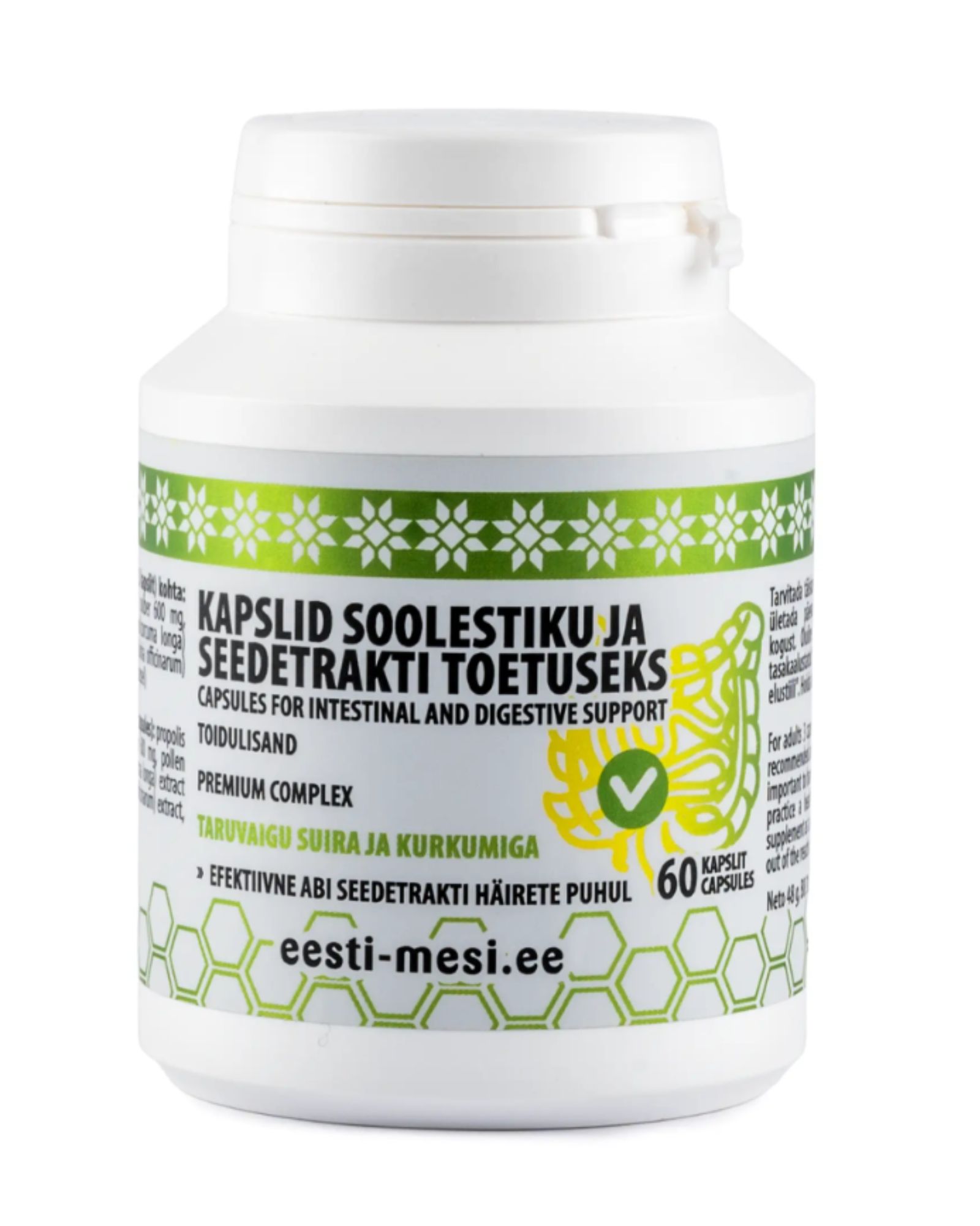 Soolestiku ja seedetrakti kapslid, Salla Pringi Mesila, 60 kapslit